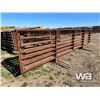 Image 2 : (5) LIVESTOCK 24 FT. FREESTANDING 5 BAR PANELS