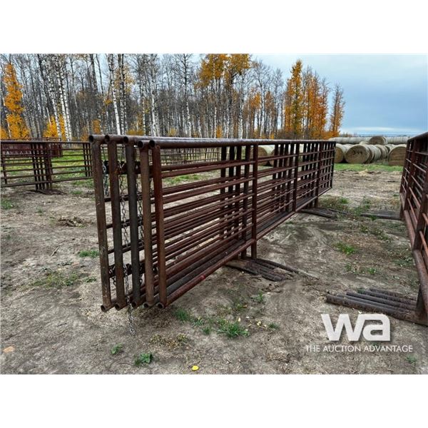 (5) LIVESTOCK 24 FT. FREESTANDING 5 BAR PANELS