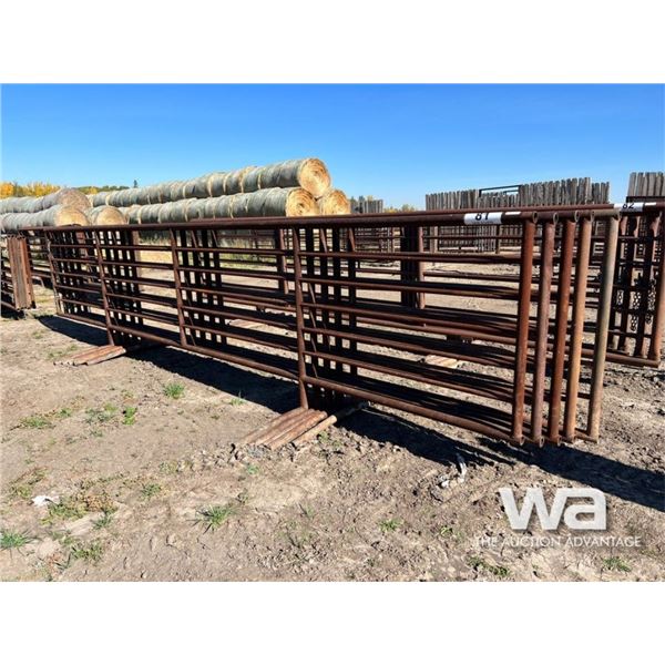 (5) LIVESTOCK 24 FT. FREESTANDING 5 BAR PANELS