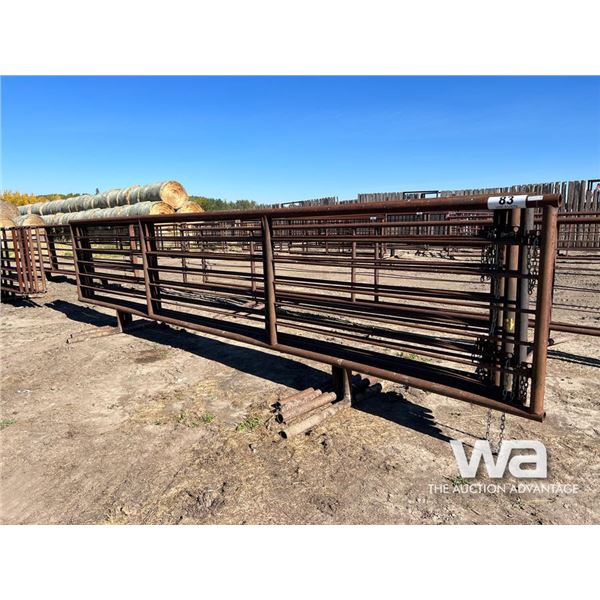 (5) LIVESTOCK 24 FT. FREESTANDING 5 BAR PANELS