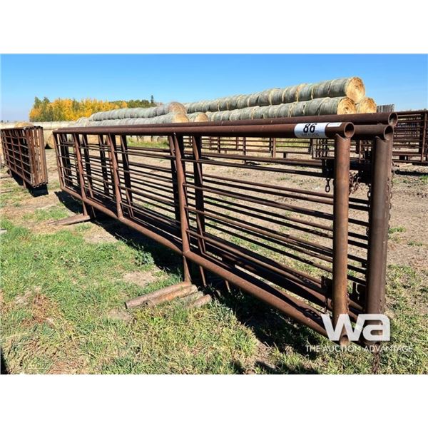 (4) LIVESTOCK 24 FT. FREESTANDING 5 BAR PANELS