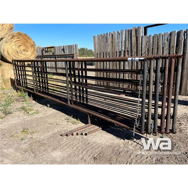 (6) LIVESTOCK 24 FT. FREESTANDING 5 BAR PANELS