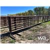 Image 2 : (3) 24 FT. FREESTANDING 5 BAR PANELS W/GATE