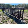 Image 3 : (3) 24 FT. FREESTANDING 5 BAR PANELS W/GATE