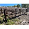 Image 2 : (2) 24 FT. FREESTANDING 5 BAR PANELS W/GATE