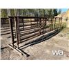 Image 3 : (2) 24 FT. FREESTANDING 5 BAR PANELS W/GATE