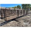 Image 2 : (2) 24 FT. FREESTANDING 5 BAR PANELS W/GATE