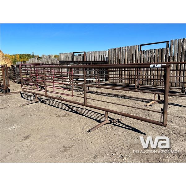 24 FT. FREESTANDING 5 BAR PANEL W/GATE