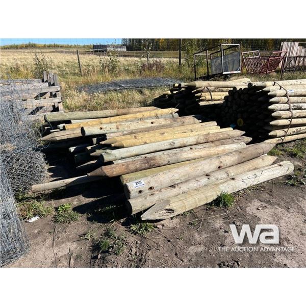 TREATED FENCE POSTS