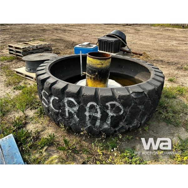 CUSTOM BUILT TIRE WATERING BOWL
