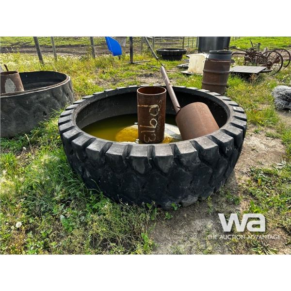 CUSTOM BUILT TIRE WATERING BOWL