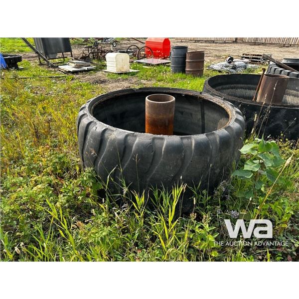 CUSTOM BUILT TIRE WATERING BOWL