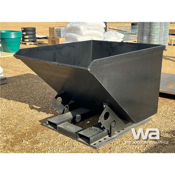 57 IN. SKID STEER TIPPING GARBAGE BIN