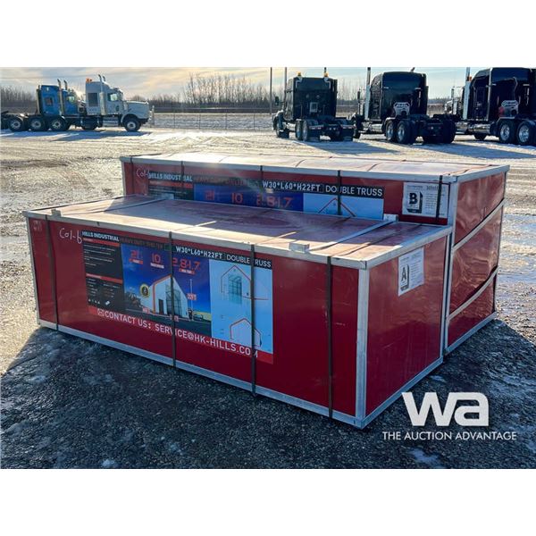 60 X 30 X 22 FT. DOUBLE TRUSS STORAGE BUILDING