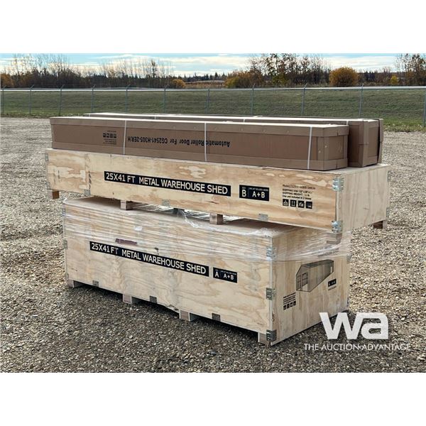 25 X 41 FT. METAL WAREHOUSE SHED