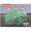 Image 1 : 10 X 40 FT. MESH CHICKEN RUN SHELTER COOP
