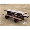 Image 1 : 8 X 5 FT. LOG PICNIC TABLE