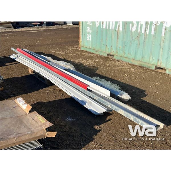 QTY OF 16 FT X 7 IN. STEEL SHEETS