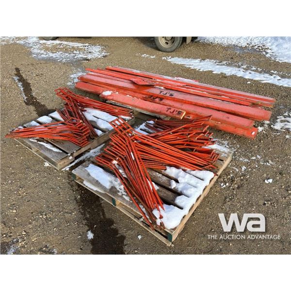 3 PALLETS ROAD CONSTRUCTION BARRICADES