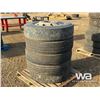 Image 1 : (5) 11R24.5 TIRES AND RIMS