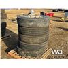 Image 2 : (5) 11R24.5 TIRES AND RIMS
