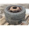 Image 3 : (2) 225/70 R19.5 TIRES & RIMS