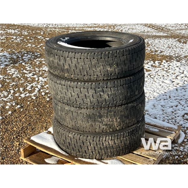 (4) CONTINENTAL 225/70R19.5 TIRES