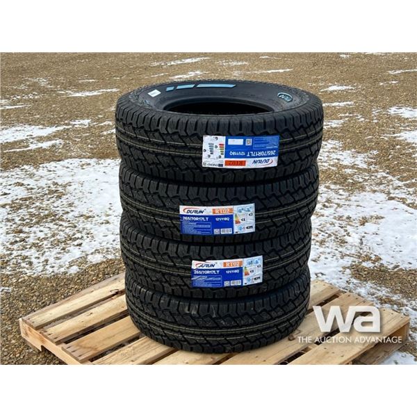 (4) DURUN 265/70R17LT TRUCK TIRES