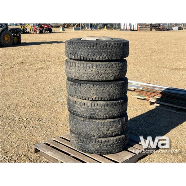 (6) HANCOOK LT235/80R17 TIRES & RIMS