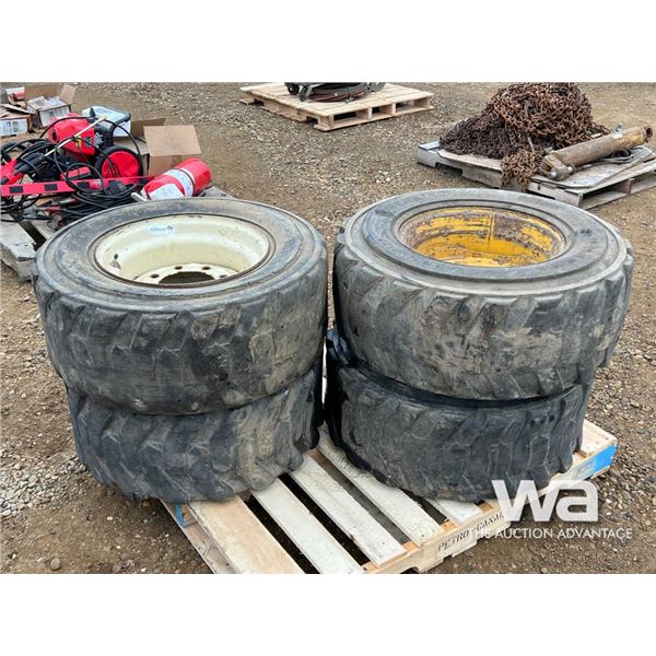(4) 12-16.5 TIRES AND RIMS