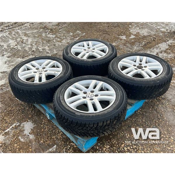 (4) HAIDA  205/60R16 TIRES ON VW RIMS