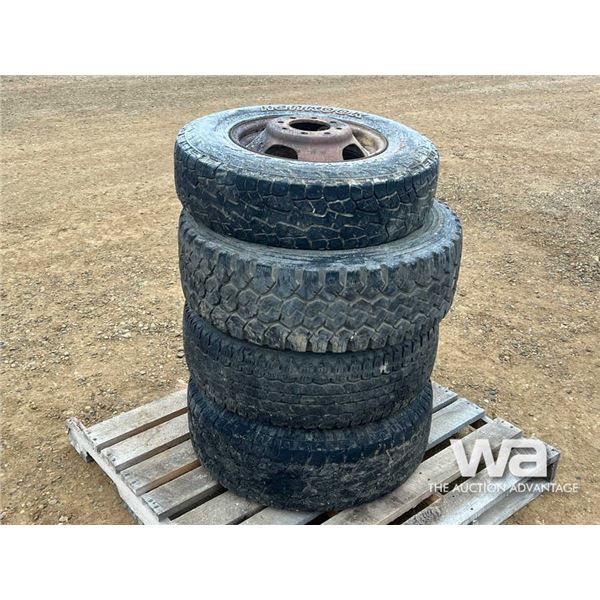 (4) UNMATCHED 16 IN. TIRES AND RIMS