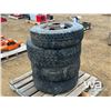Image 3 : (4) UNMATCHED 16 IN. TIRES AND RIMS