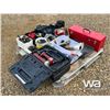 Image 3 : PALLET OF GREASE GUNS, NUTS, BOLTS, TOOL BOX