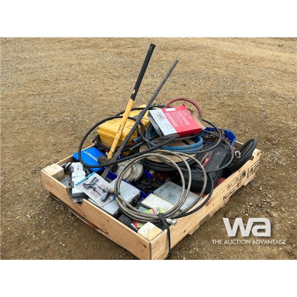 PALLET OF AIR TRAILER FITTINGS, TRUCK SHOCKS