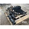 Image 4 : (3) TRACK ROLLERS, TOW PIN, STEEL BRACKETS