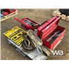 Image 3 : (3) RED TOOL BOXES, SOCKET SET, SLINGS