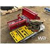 Image 4 : (3) RED TOOL BOXES, SOCKET SET, SLINGS