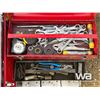Image 6 : (3) RED TOOL BOXES, SOCKET SET, SLINGS