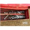 Image 8 : (3) RED TOOL BOXES, SOCKET SET, SLINGS