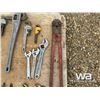 Image 8 : PIPE WRENCHES, NAIL PULLERS, CRESCENT WRENCH