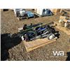 Image 1 : SKIS, (2) BAGS OF RIGHT HAND GOLF CLUBS, AIR PUMP