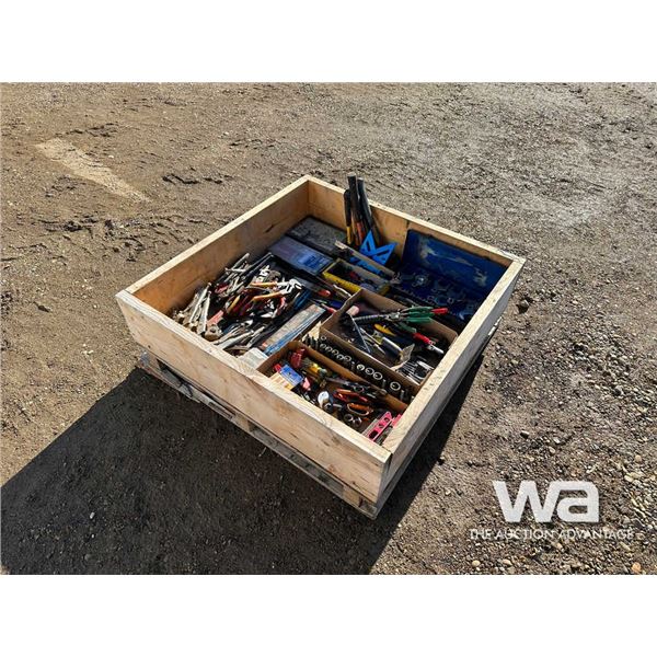 SOCKETS, FILES, LEVELS, VISE GRIPS, PLYERS, HAMMER