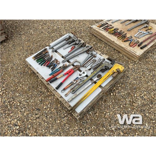 PIPE WRENCHES, NAIL PULLERS, PLYERS