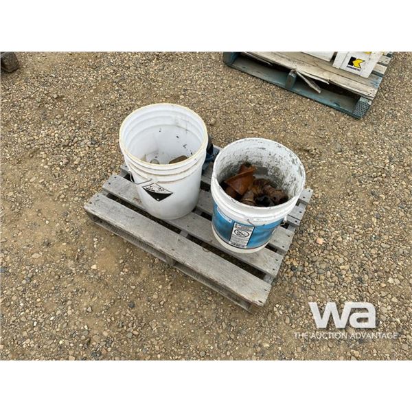 AUGER TIPS, DOLLIES, STEEL RINGS