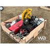 Image 4 : DEWALT CUTOFF SAW, OILS, RED TOOL BOX