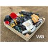 Image 1 : PALLET OF WELDING MASKS, MAKITA GRINDER