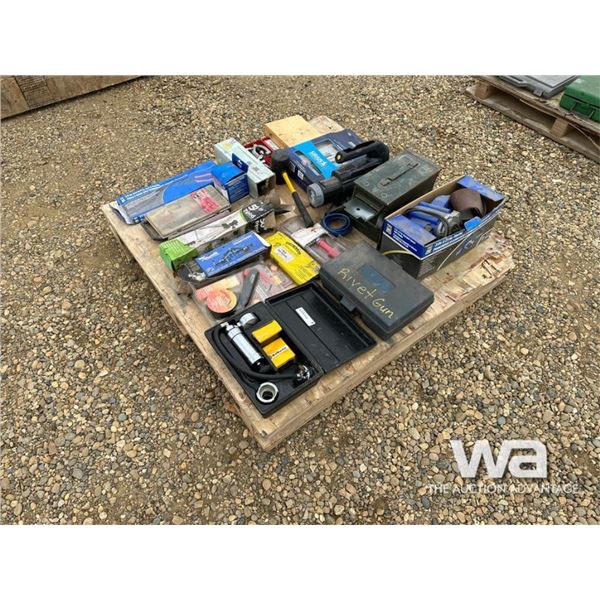 RIVET GUN, MALLET, TRIPOD,FLARING KIT, SANDER
