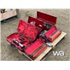 Image 1 : (2) MILWAUKEE GREASE GUNS, (2) RED TOOL BOXES