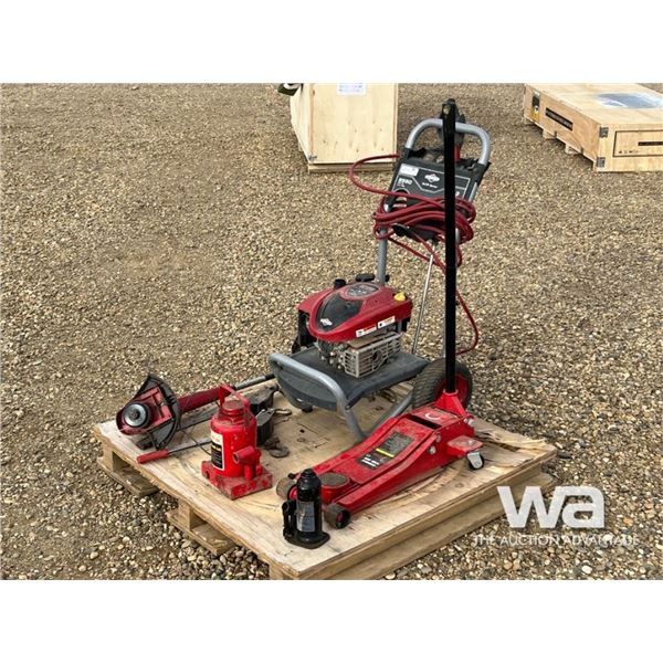 TORO WEED ELECTRIC WACKER, 3 1/2 TON FLOOR JACK